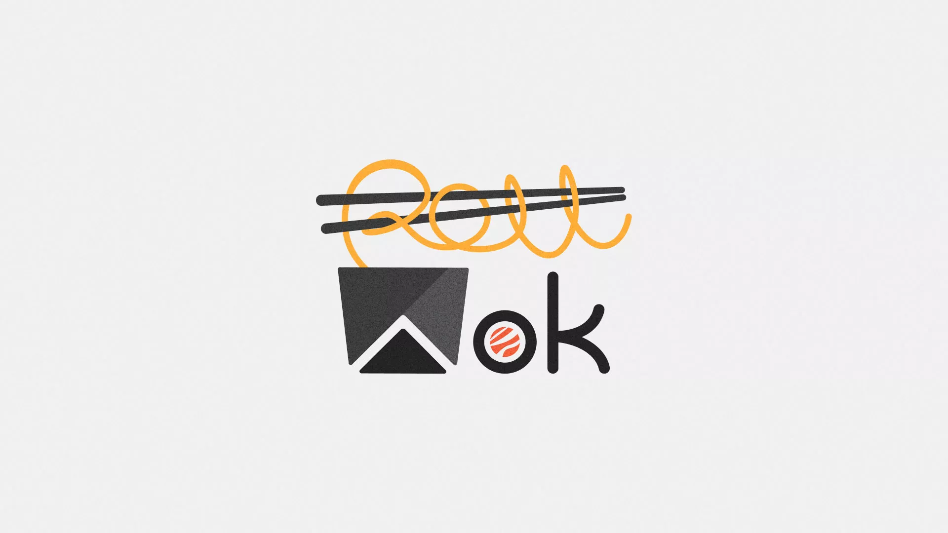 Разработка логотипа в Радужном для суши-бара «Roll Wok Club» Разработка логотипа в Радужном для суши-бара «Roll Wok Club»